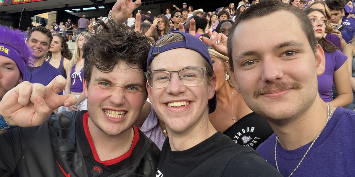 Caleb Gottry with friends