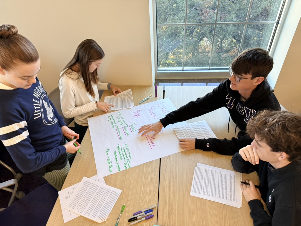 Students in gratitude class