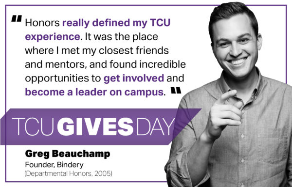 TCU Gives Day challenge graphic