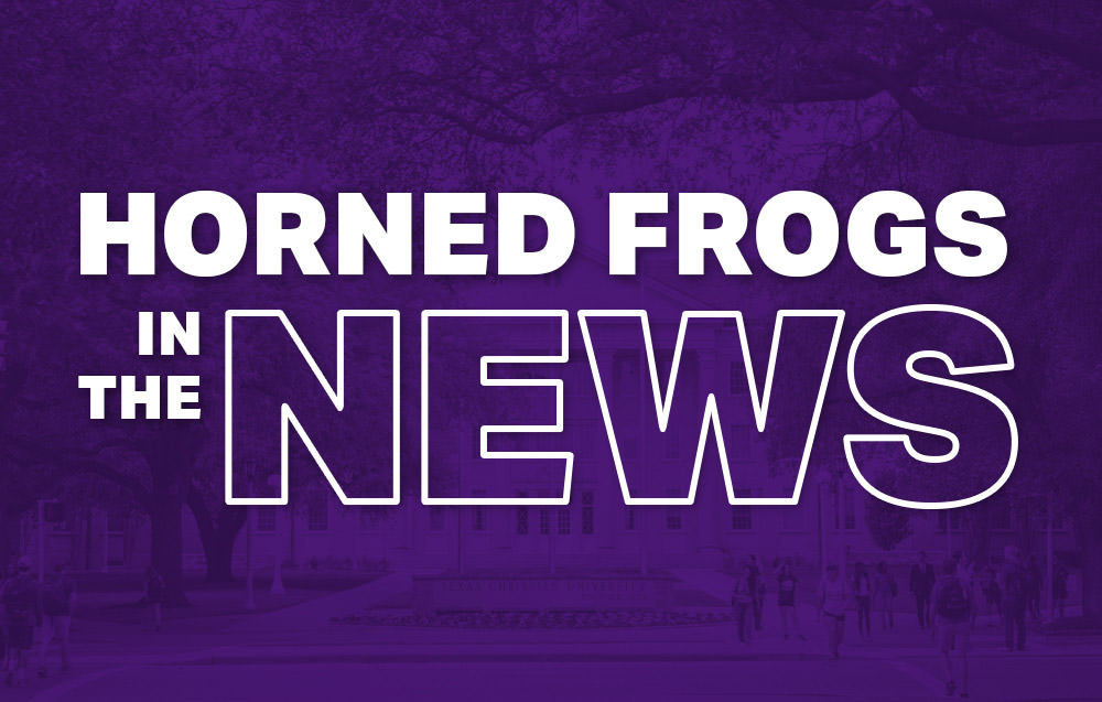Horned Frogs In The News wordmark