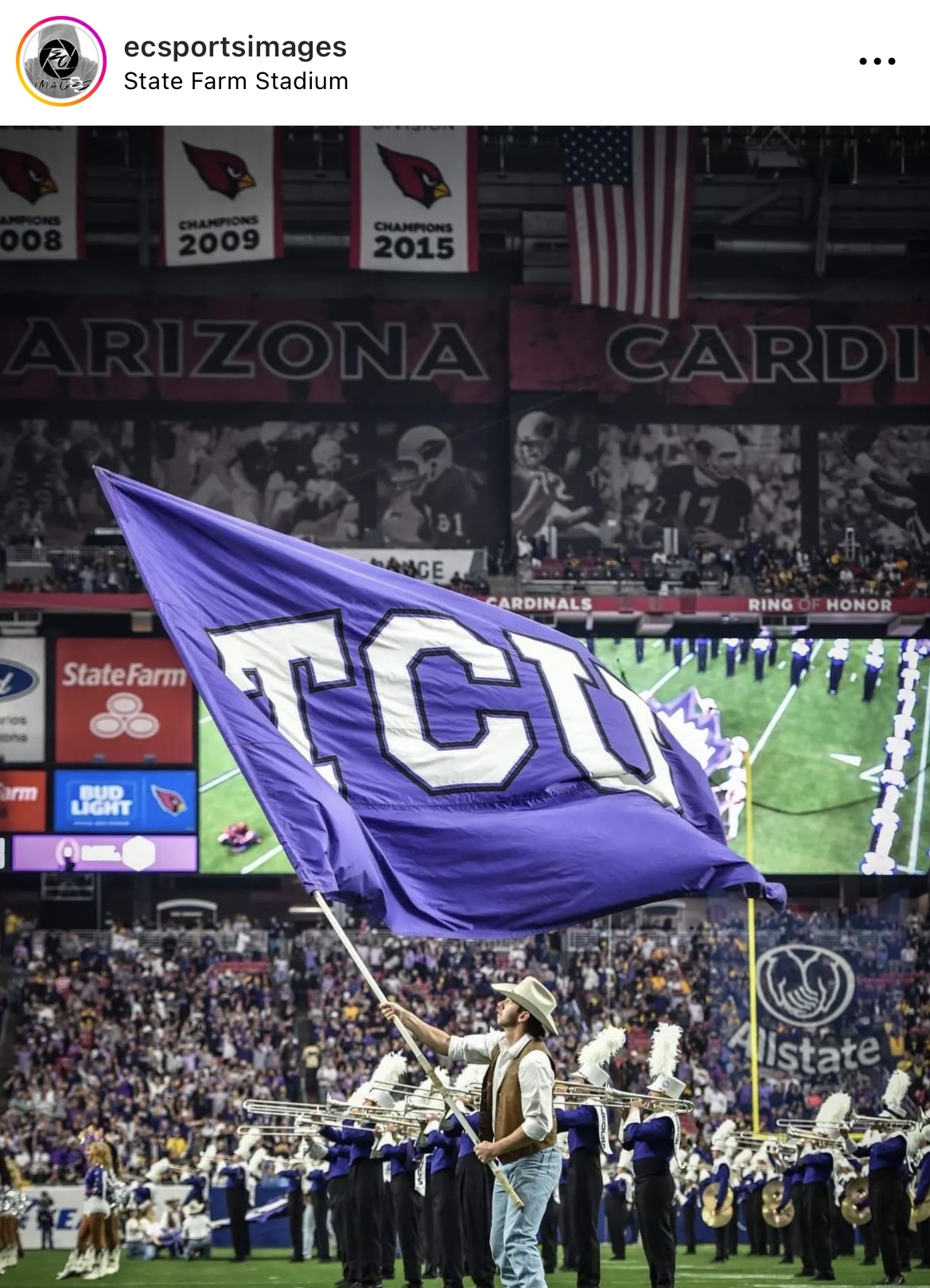 Waving the TCU Battle Flag
