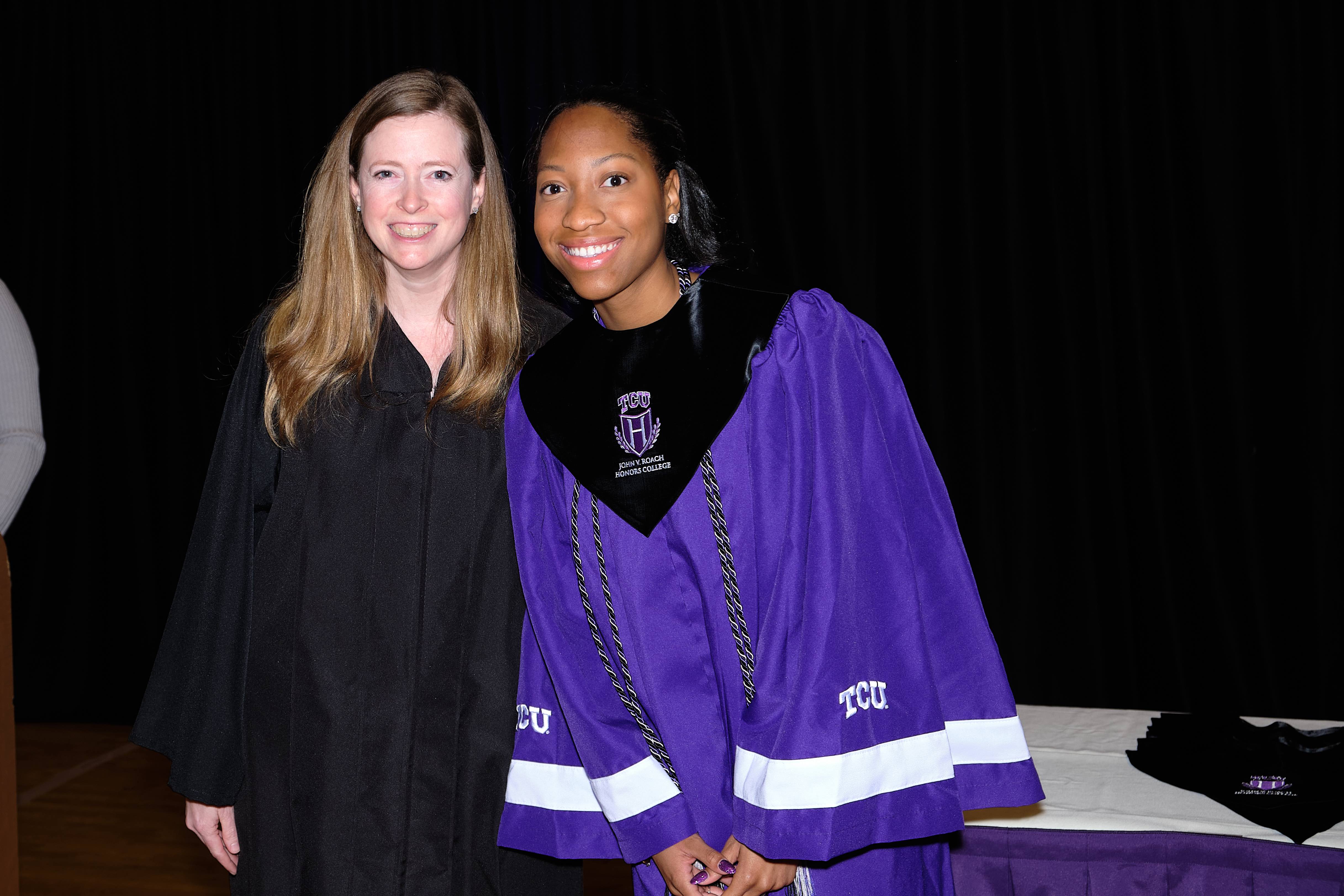 Brooke (right) at the Honors Laureate ceremony