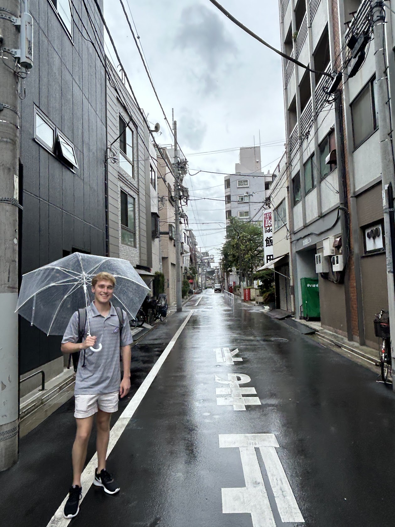 Jake Rogers on a street in Japan 